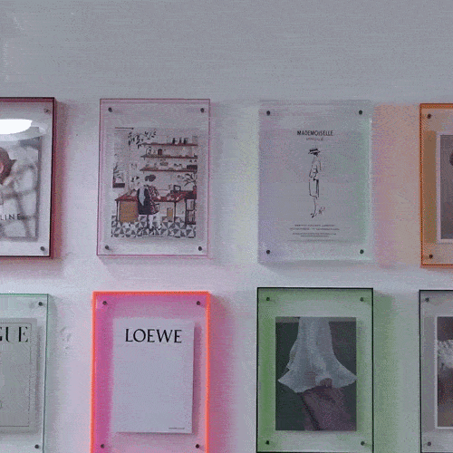 Flectra Photo Frame - Clear Acrylic, Modern Minimalist