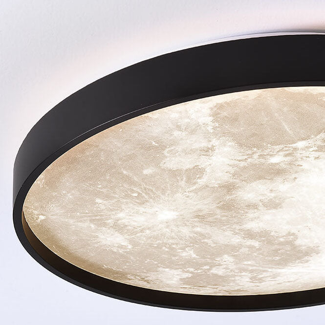 Recessed LED Overhead Fixture 10-22 Inch Diameter 18-48W Three-Color Temperature Control Iron Acrylic Contemporary Low-Profile Hardwired Ins