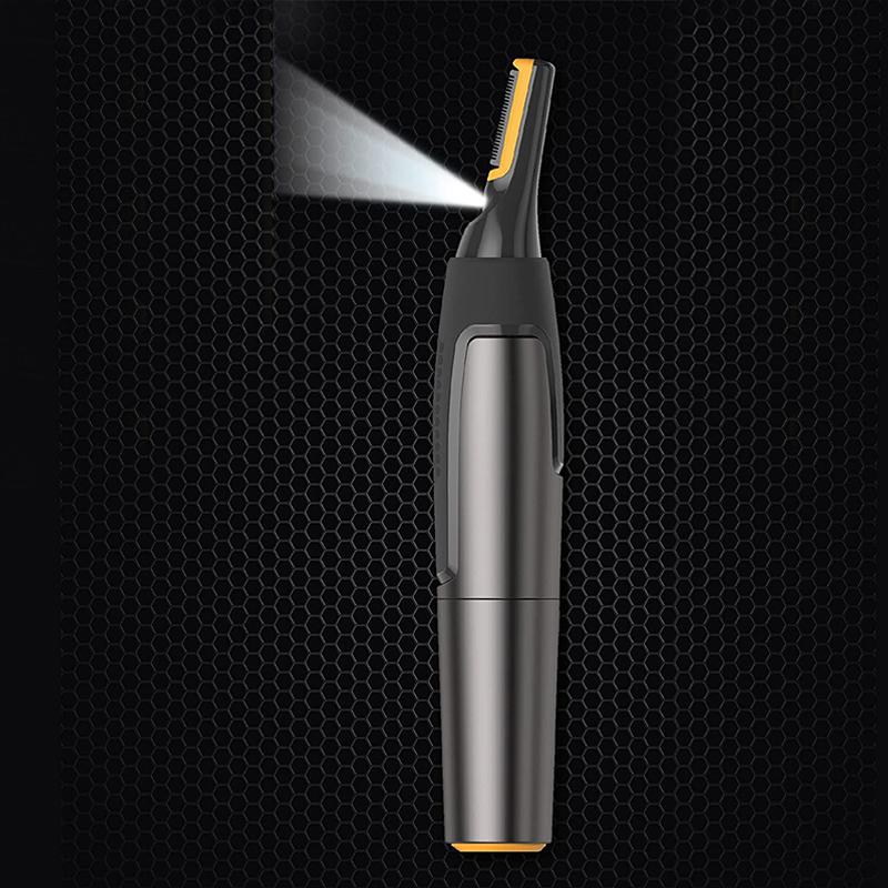 Precision Eyebrow Trimmer with LED Light – Ultra-Slim Electric Detail Shaver for Brows, Nose & Ears – Cordless Facial Hair Remover with
