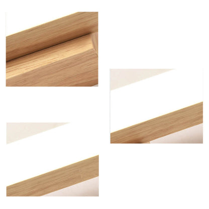 Linear LED Sconce 16W 32-Inch Wood & Acrylic for Vanity Bedroom Hallway Home Office Task Ambient Lighting Modern Hardwired Fixture Low-Profi