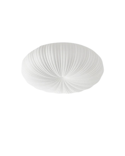 Minimalist Round Flush Mount Light Fixture with Adjustable Color Temperature for Living Room & Bedroom