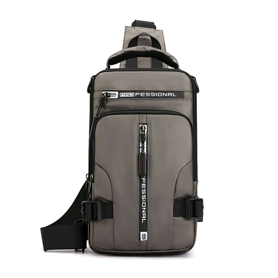 Crossbody Sling Bag with Anti-Theft Hidden Zippers & USB Charging Port – Water-Resistant Nylon Daypack for Travel, Commute & Everyday Carry