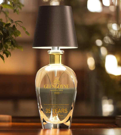 Rechargeable LED Bottle Lamp Adapter for Wine Bottles & Decorative Glass | Cordless Ambient Light Base for Home Decor & Dining