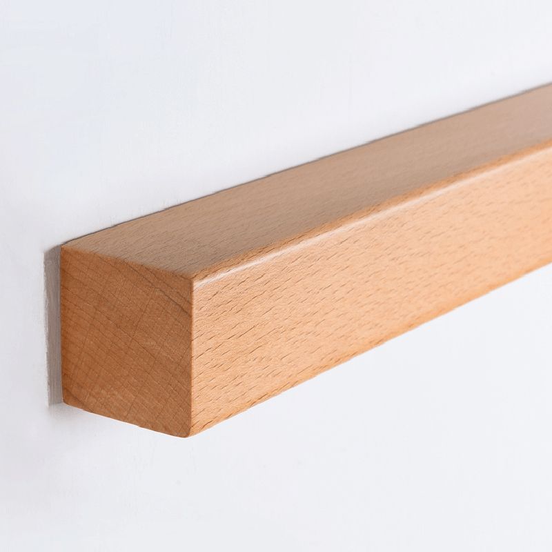 Rectangular Wood LED Wall Sconce with Acrylic Shade for Bedroom & Living Room | Modern Minimalist Mirror Light