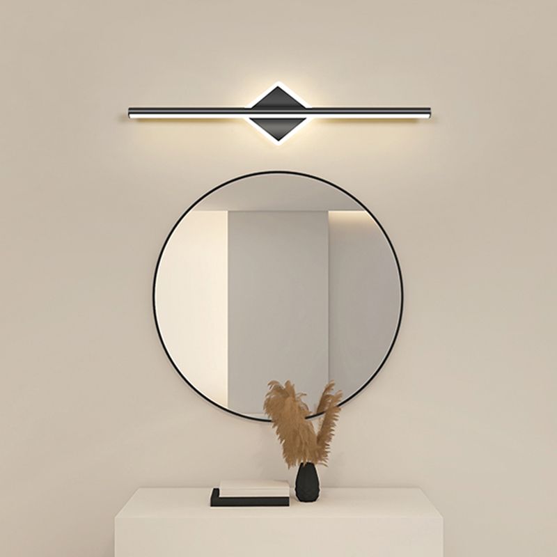 Modern Metal Sconce E27 LED Three-Color Switchable Fixture for Bedroom Living Room Hallway Accent Lighting Black Gold Finish Contemporary Ho