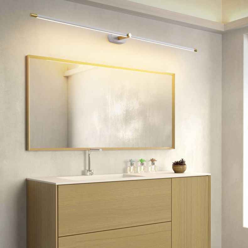 Modern Linear LED Wall Sconce – Sleek Metal & Acrylic Light Bar for Living Room, Bedroom & Bathroom | Hardwired Fixture for Contemporary