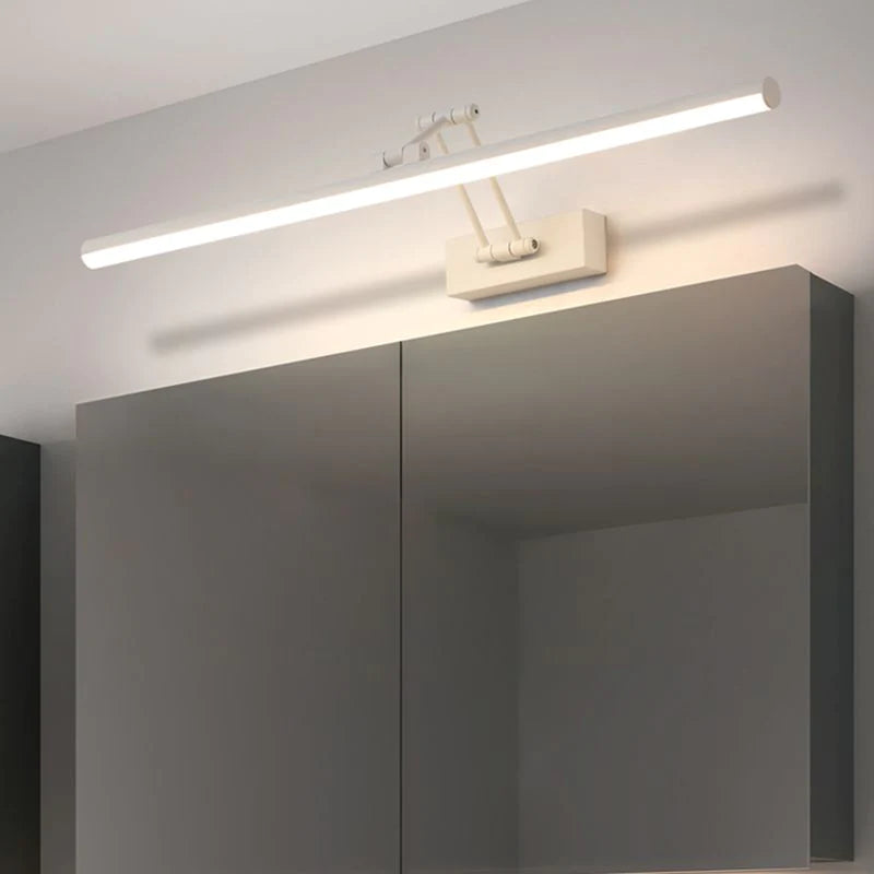 LED Vanity Light Fixture with 3 Color Modes for Bathroom Mirror 39 in Black Wall Mount IP44 Rated Modern Linear Lighting Bar for Makeup Groo
