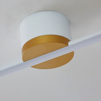 Sleek LED Flush Mount Ceiling Light for Bedroom Living Room Kitchen Hallway Modern Linear Panel Fixture with Silicone Diffuser