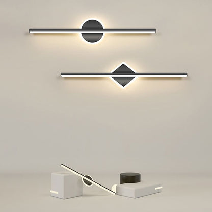 Modern Metal Sconce E27 LED Three-Color Switchable Fixture for Bedroom Living Room Hallway Accent Lighting Black Gold Finish Contemporary Ho