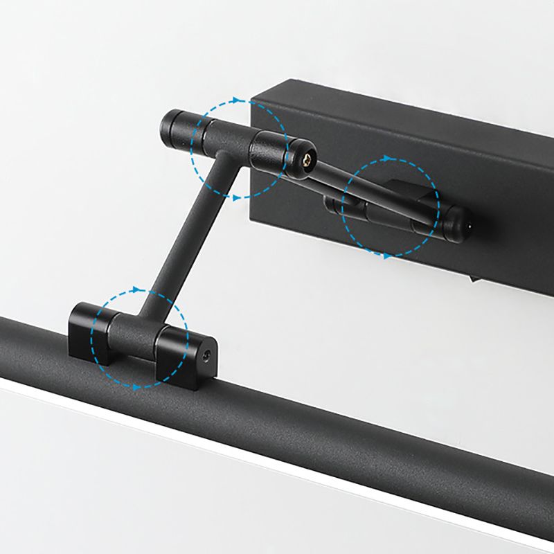 LED Vanity Light Fixture with 3 Color Modes for Bathroom Mirror 39 in Black Wall Mount IP44 Rated Modern Linear Lighting Bar for Makeup Groo