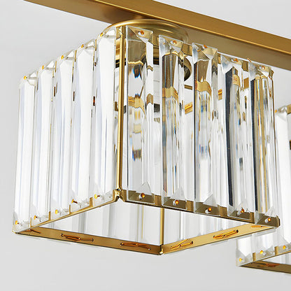 Hanging Fixture with Clear Glass Globes – 3 or 4 Bulb Multi-Head Suspension – Height Adjustable 14-28 in – Black or Gold Metal Frame for Kit