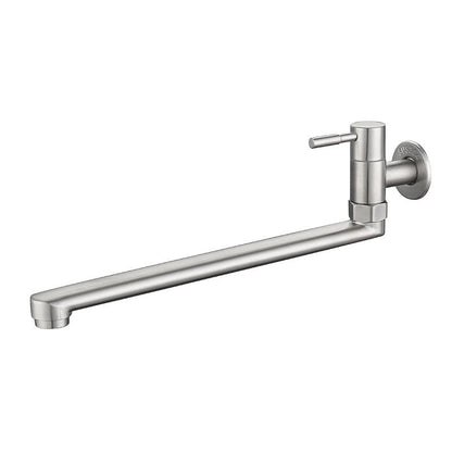 Wall-Mounted Stainless Steel Swivel Faucet – Single-Handle Pot Filler for Kitchen