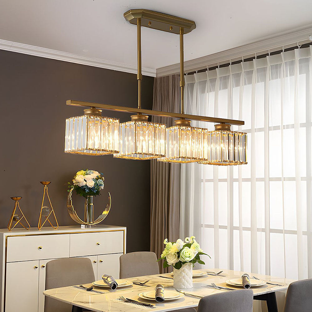 Multi-Light Overhead Fixture with Clear Glass Globes for Dining Tables & Islands – Adjustable Drop, Black Metal Frame, E27 Socket – Contempo