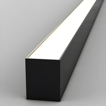 Linear LED Flush Mount Ceiling Light 47-inch Black Fixture for Bedroom Living Room Hallway Contemporary Minimalist Home Lighting