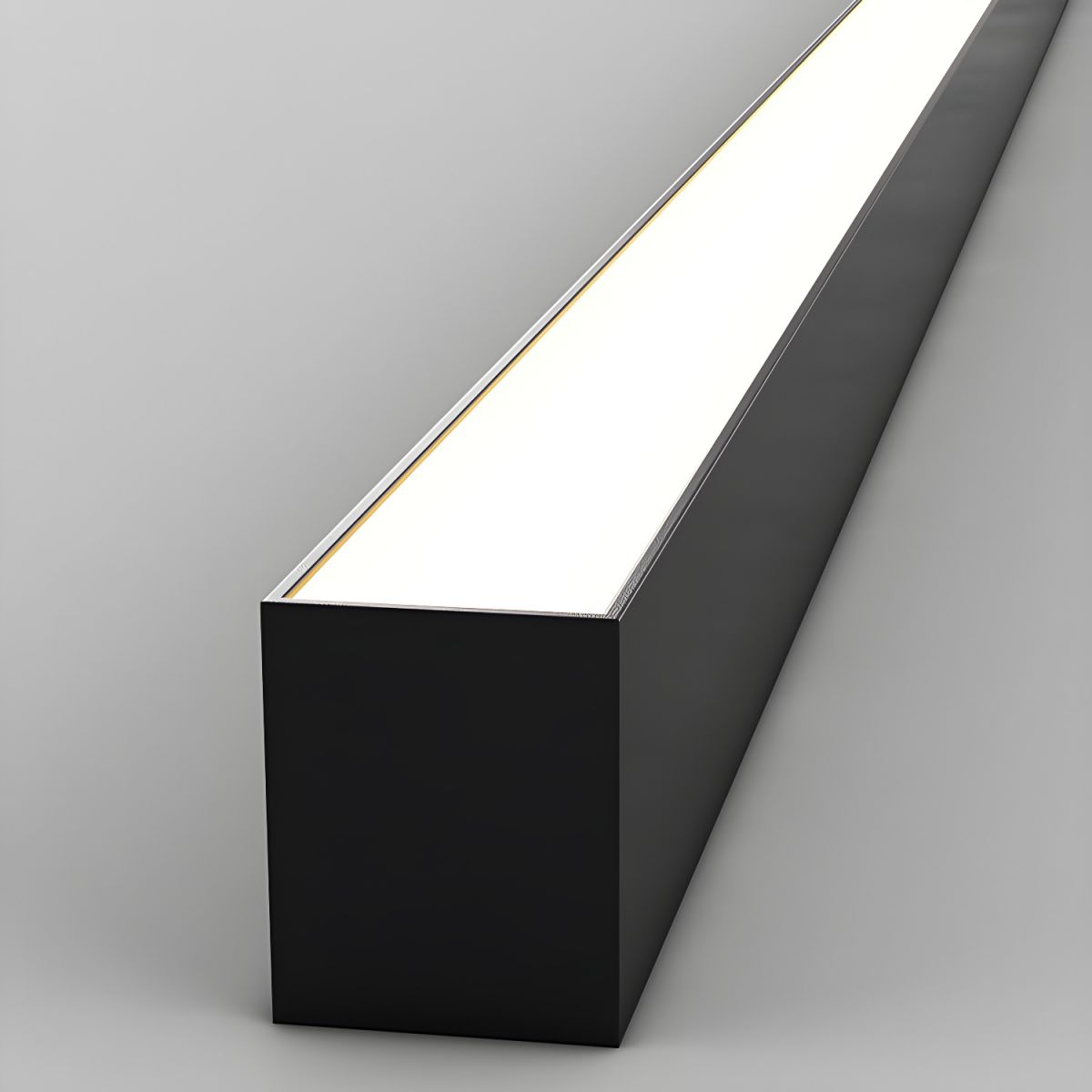 Linear LED Flush Mount Light 47-Inch Contemporary Aluminum Fixture Bedroom Hallway Kitchen Bar Overhead Lighting Slim Profile Low Profile Bl