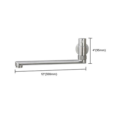 Wall-Mounted Stainless Steel Swivel Faucet – Single-Handle Pot Filler for Kitchen