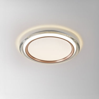 Flush Mount LED Ceiling Light 14 Inch Round Hardwired Fixture for Bedroom Low Profile 2700K 25 Watts Acrylic Diffuser Contemporary Home Ligh