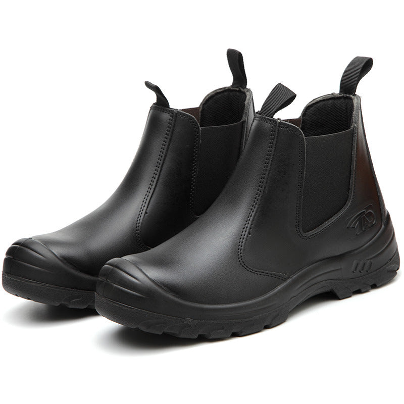Steel Toe Work Boots Orthopedic Safety Shoes Anti-Fatigue with Arch Support for Construction Warehouse Factory