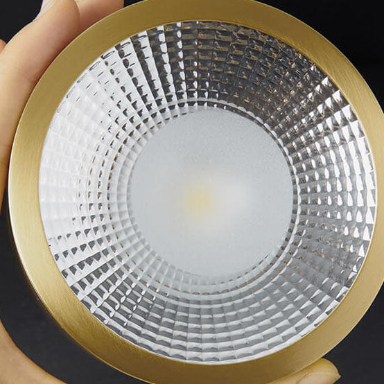 Recessed LED Ceiling Light Copper Finish 5 in Round Ultra Low Profile for Bedroom Entryway Kitchen