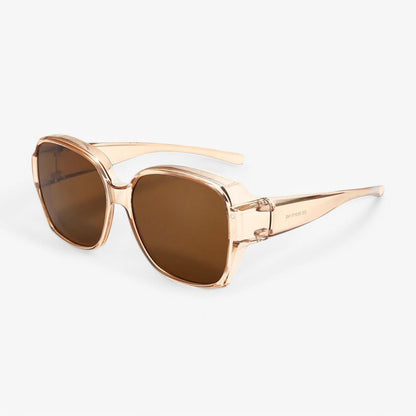 Polarized Clip-On Sunglasses for Prescription Glasses | UV400 Lenses Flip-Up Sun Shades