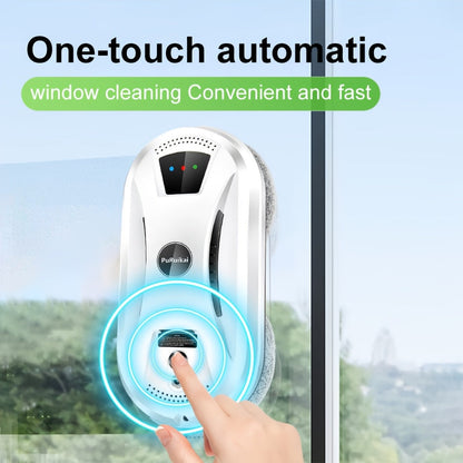 Robotic Window Cleaner with Remote Control for Streak-Free Glass – Automatic Suction Cleaner for Windows, Mirrors & Doors