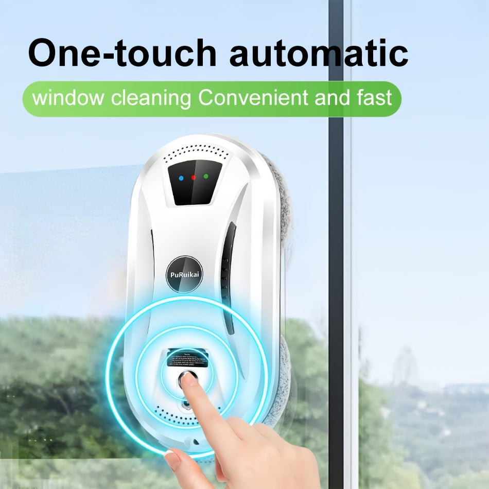 Robotic Window Cleaner with Remote Control for Glass Doors, Mirrors & Windows