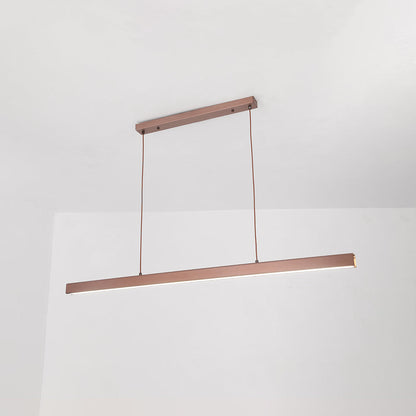 Linear LED Pendant Light Metal Frame Acrylic Diffuser Contemporary Dining Room Kitchen Island Ceiling Fixture Dimmable Modern Hanging Lamp
