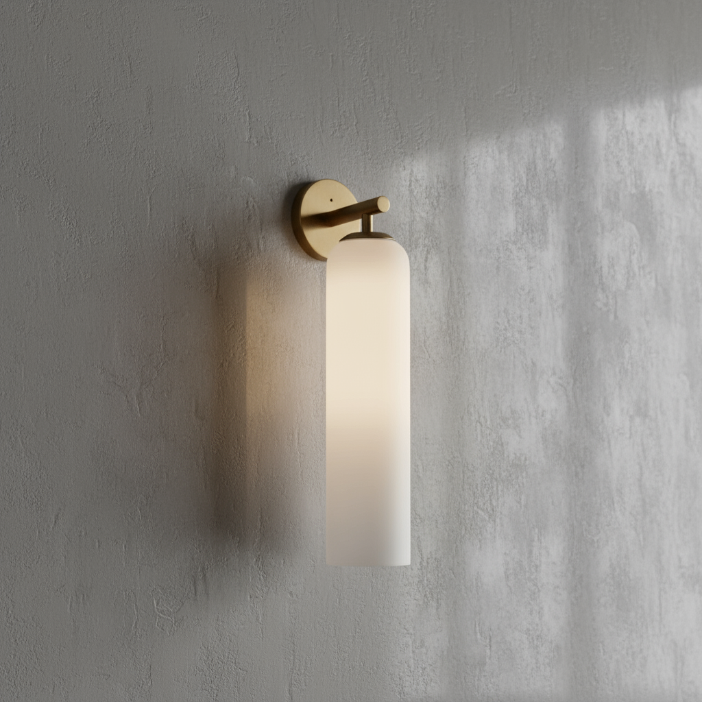 Contemporary Glass Globe Wall Sconce with LED Bulb for Bedroom Dining Room Bathroom Foyer Kitchen Study