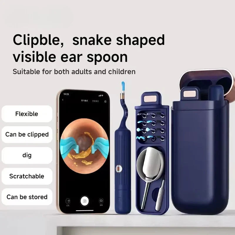Ear Cleaning Camera Live View Flexible & Travel-Friendly