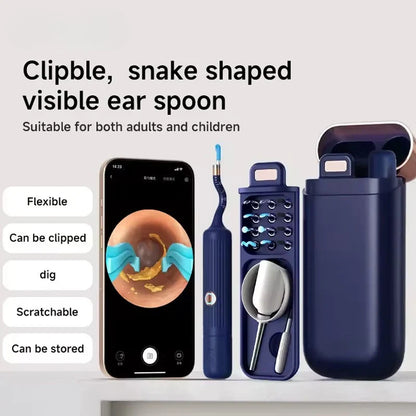 Ear Cleaning Camera Live View Flexible & Travel-Friendly