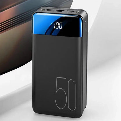 Ultra High-Capacity Portable Charger 100000mAh Battery Pack USB-A USB-C Fast Charging for iPhone Android Laptop Tablet Travel Camping Emerge