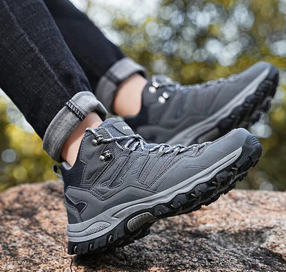 Cushioned High-Top Hiking Boots with Ankle Support for Men & Women – Waterproof Trail Shoes for Outdoor Adventures & Travel