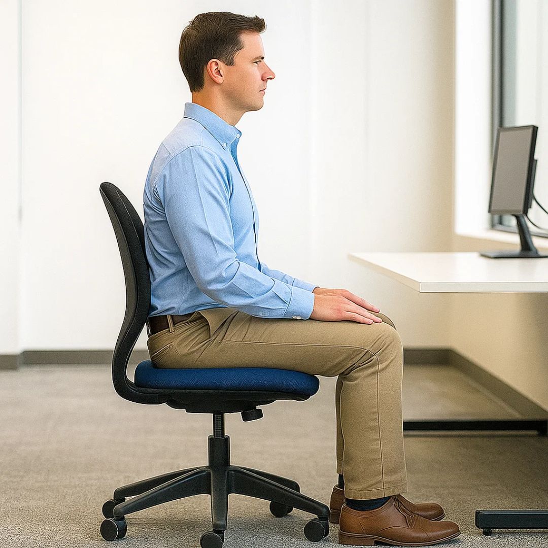 Comfort Cushion | Donut Seat Cushion for Tailbone Relief with Memory Foam | Washable Cover for Office & Travel