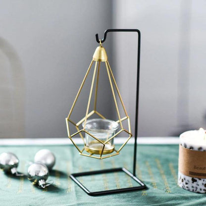 Aetheria Lantern - Iron Candle Holder