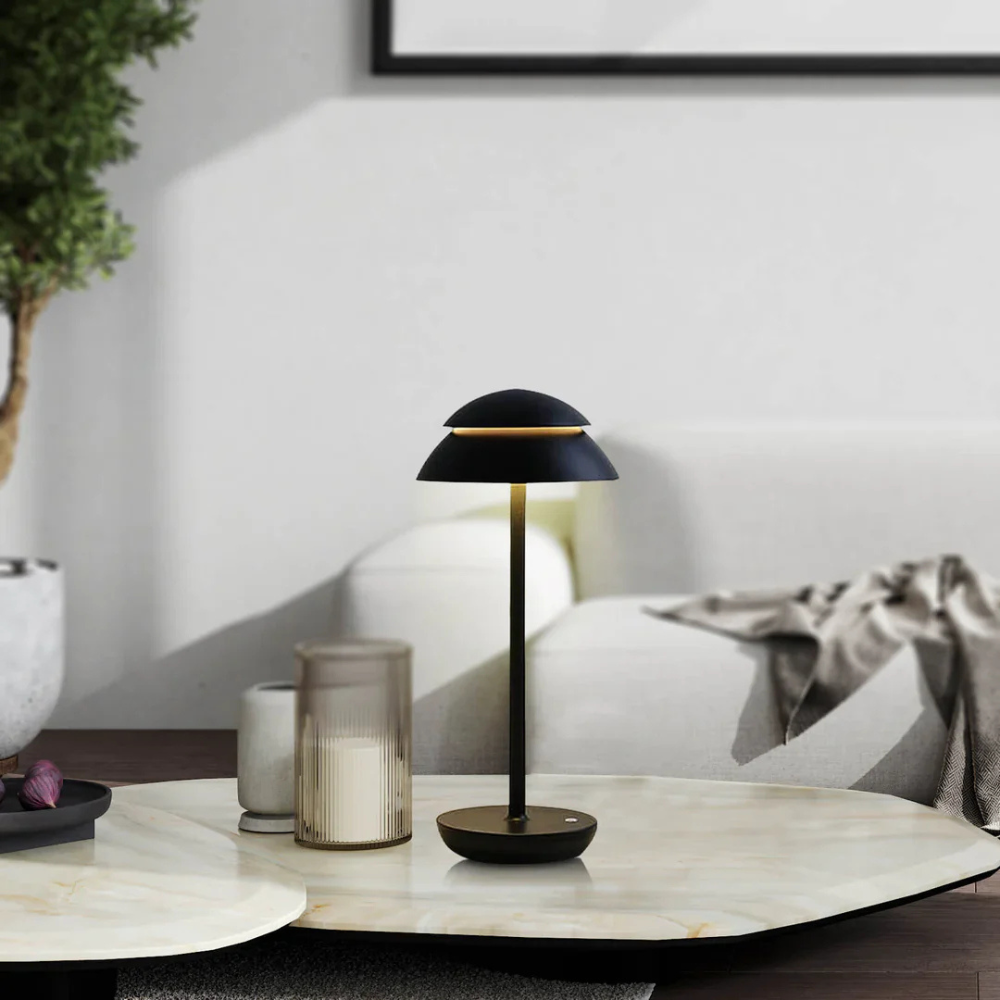 Scandinavian Minimalist | Cordless LED Table Lamp with Touch Dimming | Versatile Rechargeable Light for Cozy Spaces