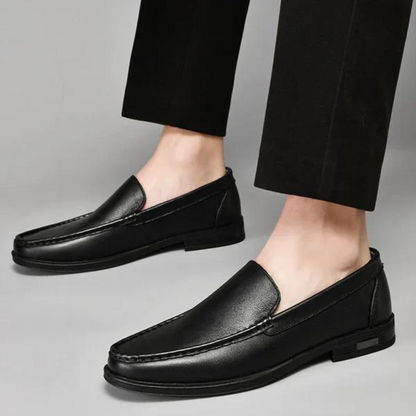 Men's Genuine Leather Loafers Slip-On Dress Shoes for Business Casual Wedding Office Formal Occasions Classic Italian Style Handcrafted