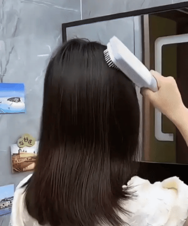 Hair Brush Self-Cleaning Soft Bristles & Scalp Massage