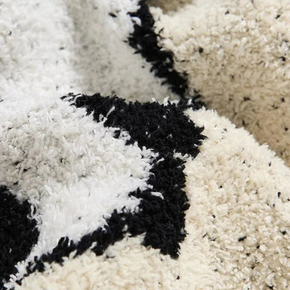Kora Panda Throw Blanket - Cotton Jacquard Knit, Cozy Panda Design