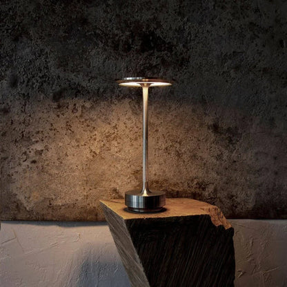 Rechargeable LED Touch Lamp Aluminum Portable Dimmable Night Light for Bedroom Desk Dining Room & Patio | Cordless Accent Lighting