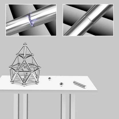 Creative Magnetic Building Set | Magnetic Building Blocks with 72 Sticks & 54 Balls | Engaging DIY Toys for Imagination and Stress Relief