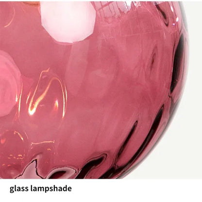 Glass Globe Pendant Light Fixture with Adjustable Cord for Dining Room Kitchen Island Bedroom
