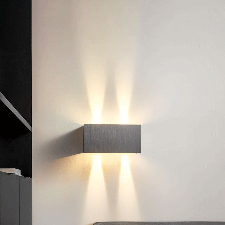 LED Sconce Light Fixture 12W Integrated Aluminum 8×4 Inch Indoor Lighting Bedroom Entryway Corridor Accent