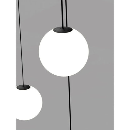 Frosted Globe Ceiling Light Brass Finish for Dining Room Bedroom Hallway Modern Suspended Fixture Soft Diffused Glow LED Compatible