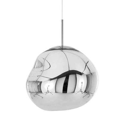 Organic Acrylic Pendant Light with Flowing Form for Dining Room & Bedroom – E27 LED Hardwire Ceiling Fixture