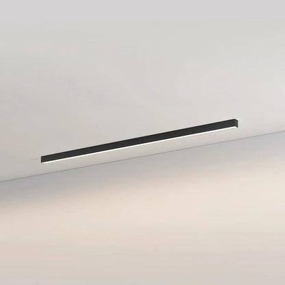 Linear LED Flush Mount Light 47-Inch Contemporary Aluminum Fixture Bedroom Hallway Kitchen Bar Overhead Lighting Slim Profile Low Profile Bl