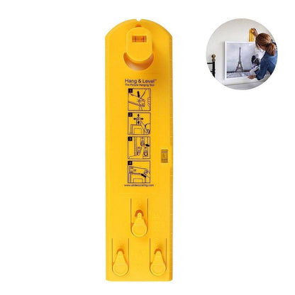 Picture Hanging Tool with Built-In Level for Walls - Frame Alignment Helper with Nail Marking System - Wall Decor Installation Aid for