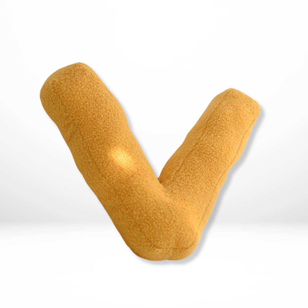 Letter-Shaped Velvet Throw Pillow — Personalized Initial Cushion for Couch, Bed & Nursery Décor
