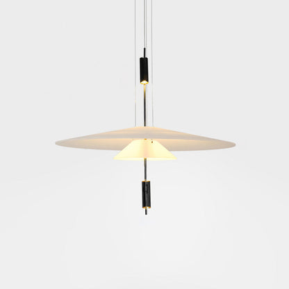 Modern LED Ceiling Fixture 26 Inch White Acrylic Adjustable Height for Kitchen Dining Bedroom Entryway Overhead Lighting Fixture