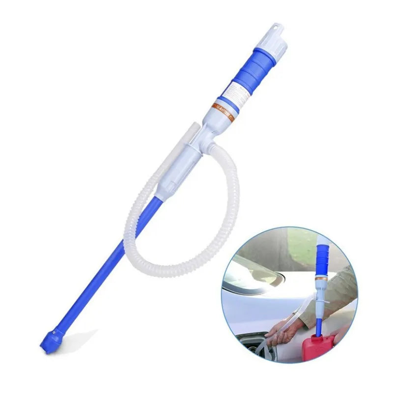 Battery-Operated Liquid Transfer Siphon for Gas Fuel Water Antifreeze | Portable Fluid Pump for Car Lawnmower Generator RV Camping Garage