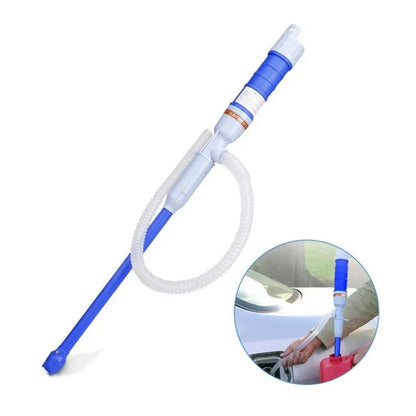 Battery-Operated Liquid Transfer Siphon for Gas Fuel Water Antifreeze | Portable Fluid Pump for Car Lawnmower Generator RV Camping Garage